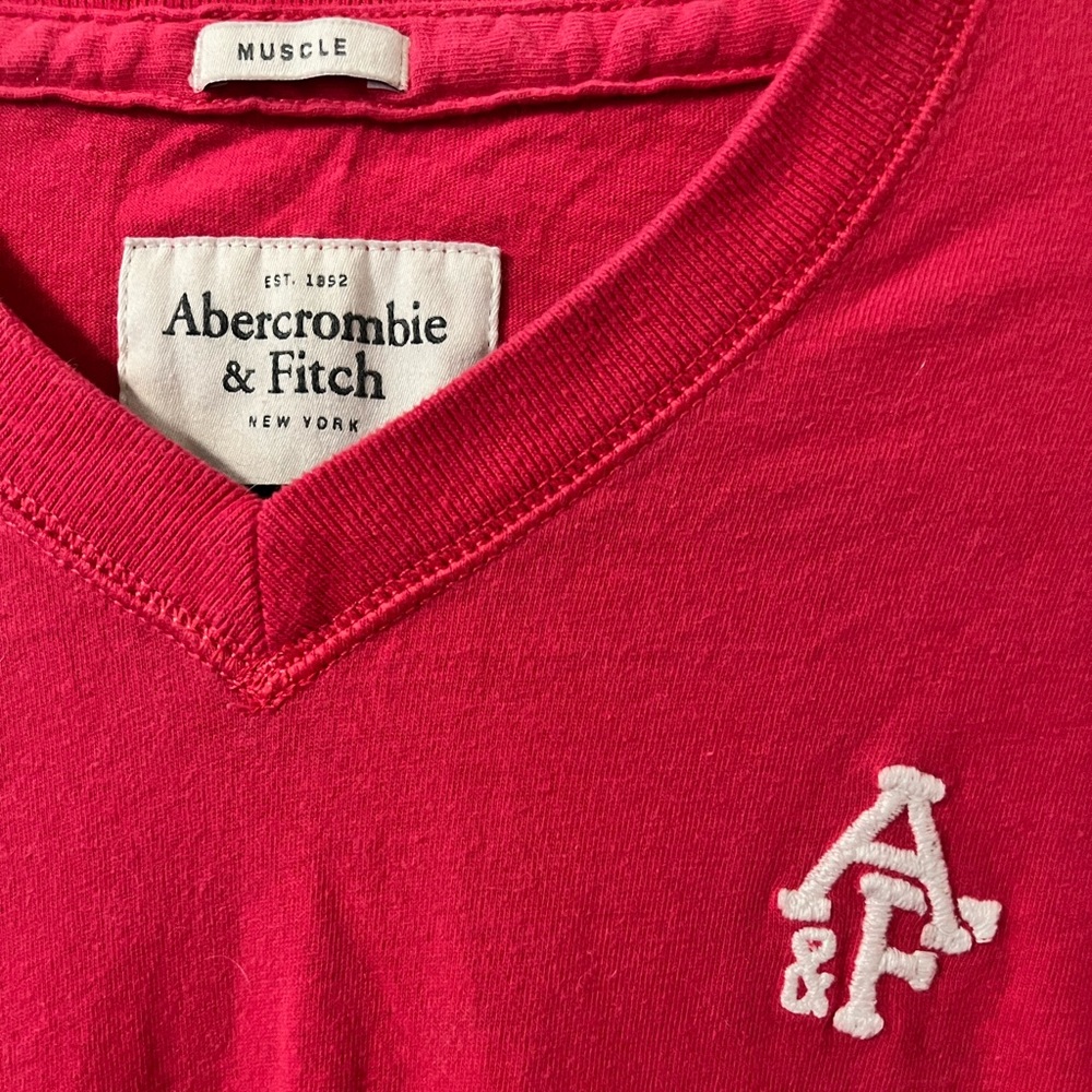 Pink Abercrombie & Fitch Muscle TShirt